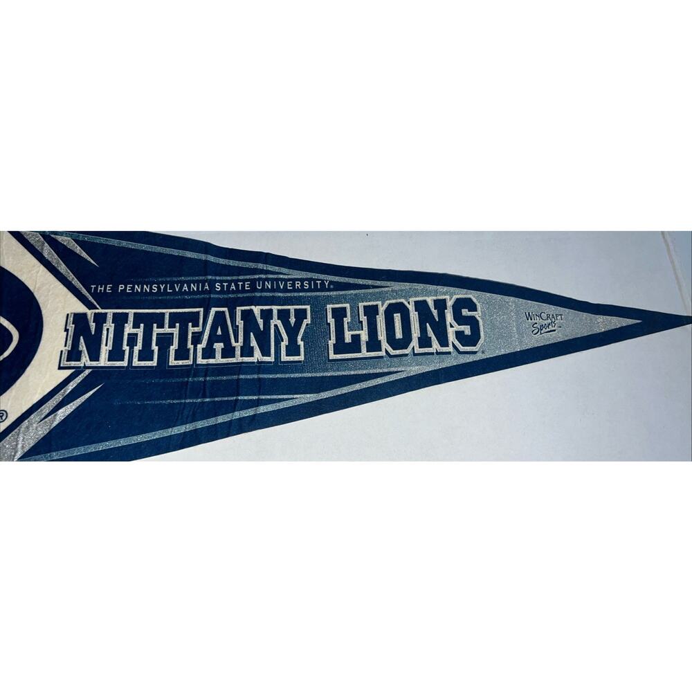 Vintage Penn State Nittany Lions Felt Pennant Flag Wincraft Sports Old Stock - Picture 4 of 4